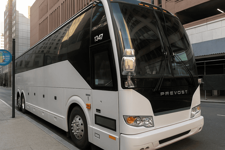 a Brockton Minibus Company coach bus