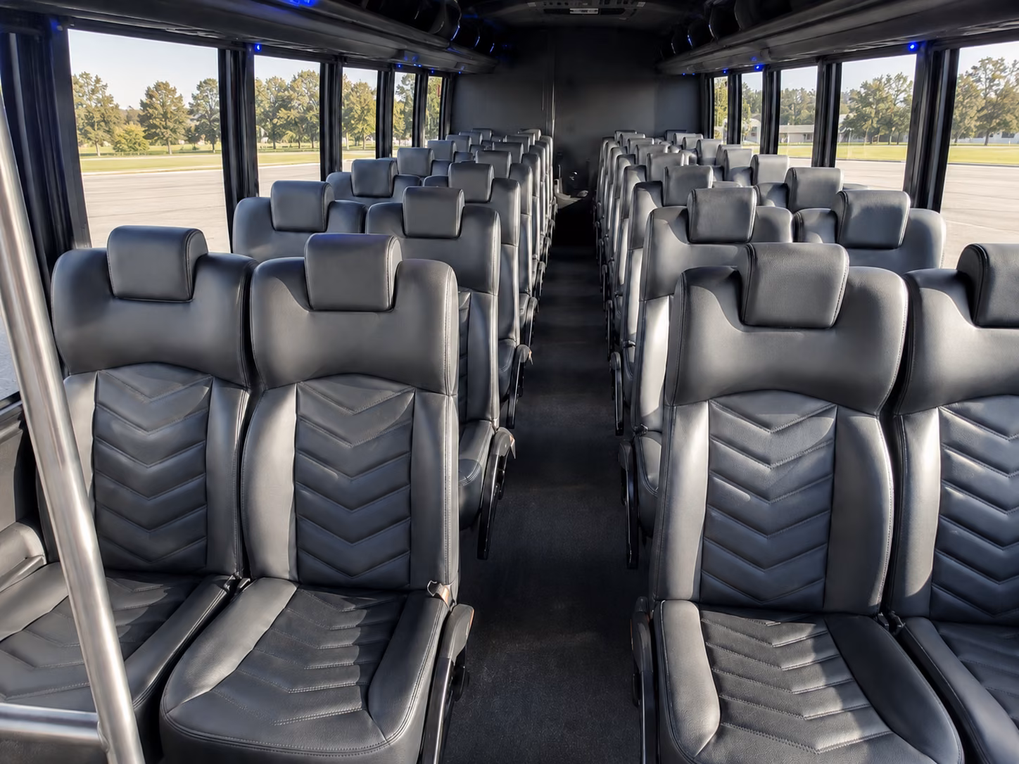 brockton 18 passenger minibus interior