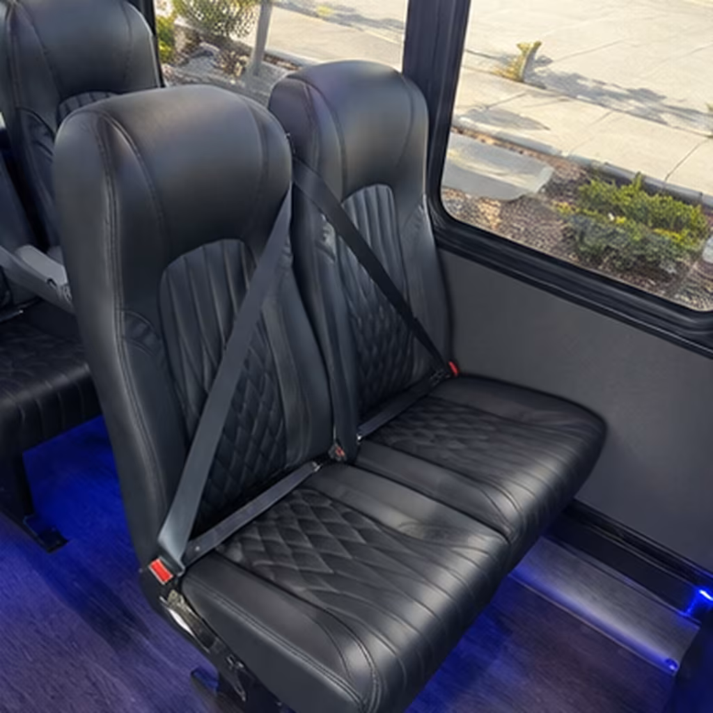 brockton 25 passenger minibus inside