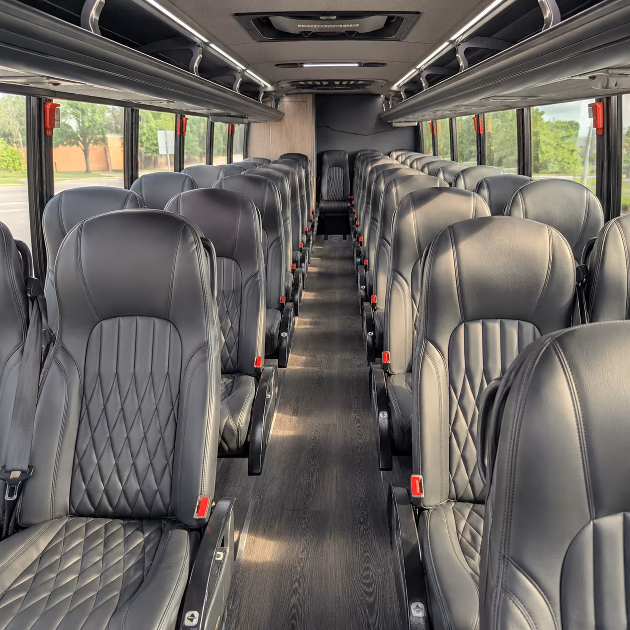brockton 30 passenger minibus inside