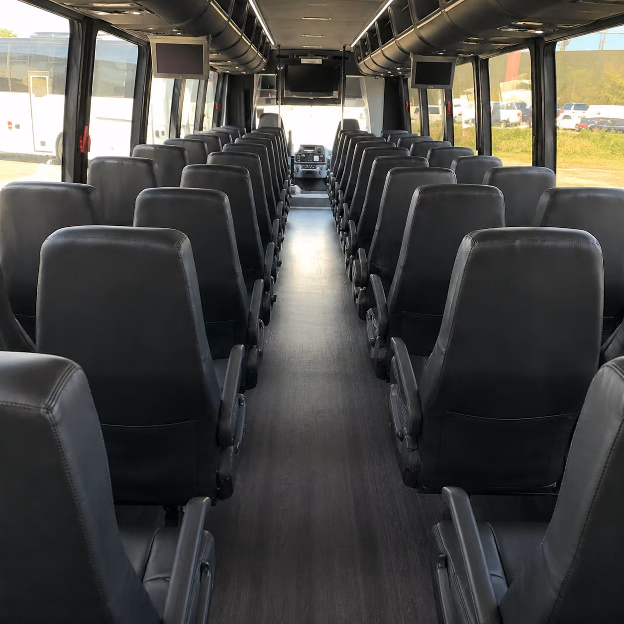 brockton 35 passenger minibus inside