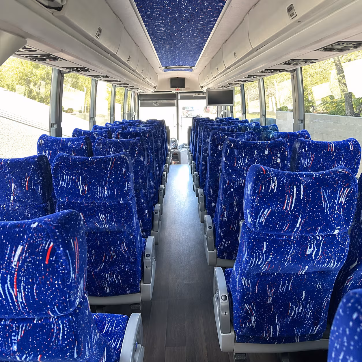brockton 50 passenger charter bus interior