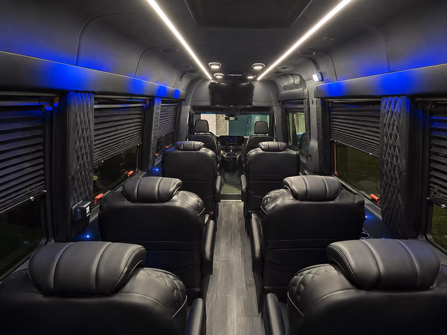 brockton sprinter van with driver inside